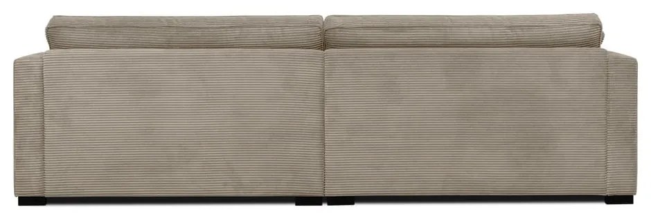 Beżowa sztruksowa sofa 266 cm Mobby – Scandic