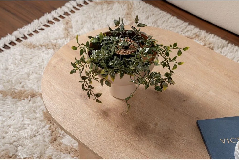 Stolik w dekorze dębu w naturalnym kolorze 60x119 cm Sable – Kalune Design