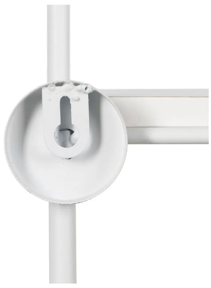 Biała wielopoziomowa metalowa półka 51 cm – Ixia