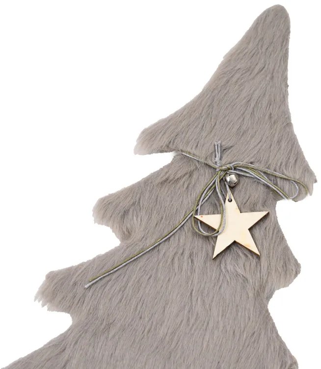 Choinka dekoracyjna z futerkiem LUSH 28 cm - różne kolory Kolor: Brązowy