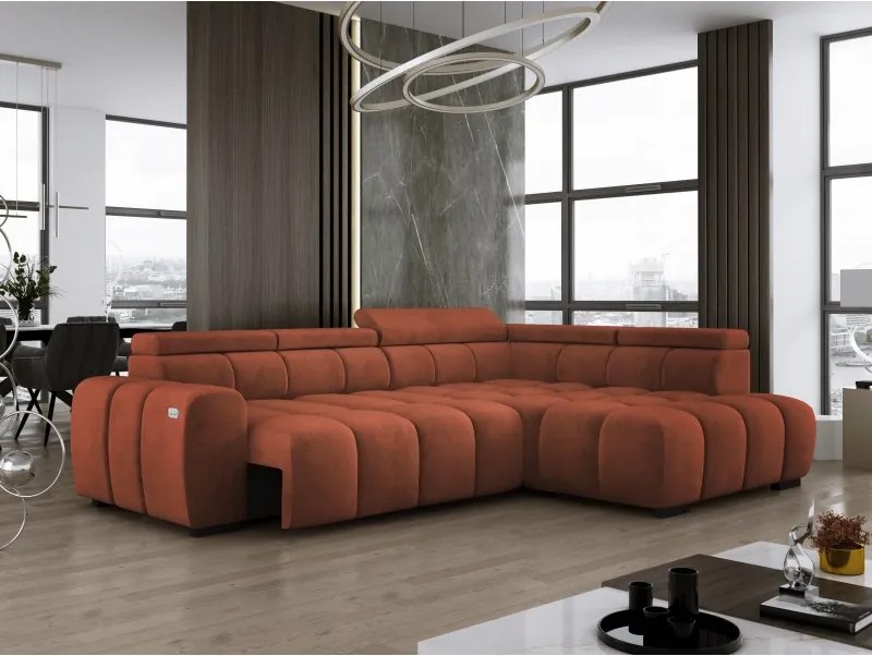 Narożnik BULL L Prawostronny z Elektryczną Regulacją SALVADOR 07 WERSAL