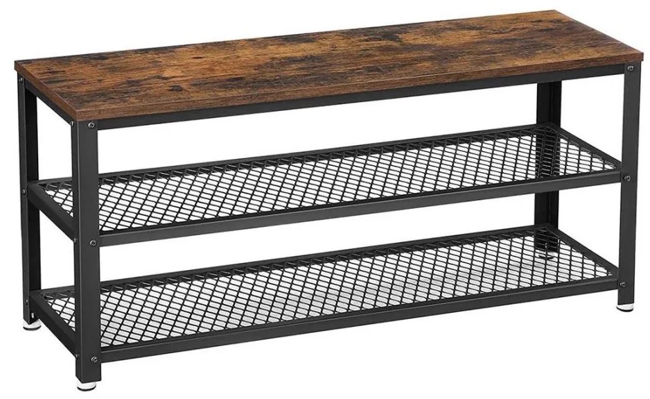 Szafka na buty DAVOR brązowa/czarna