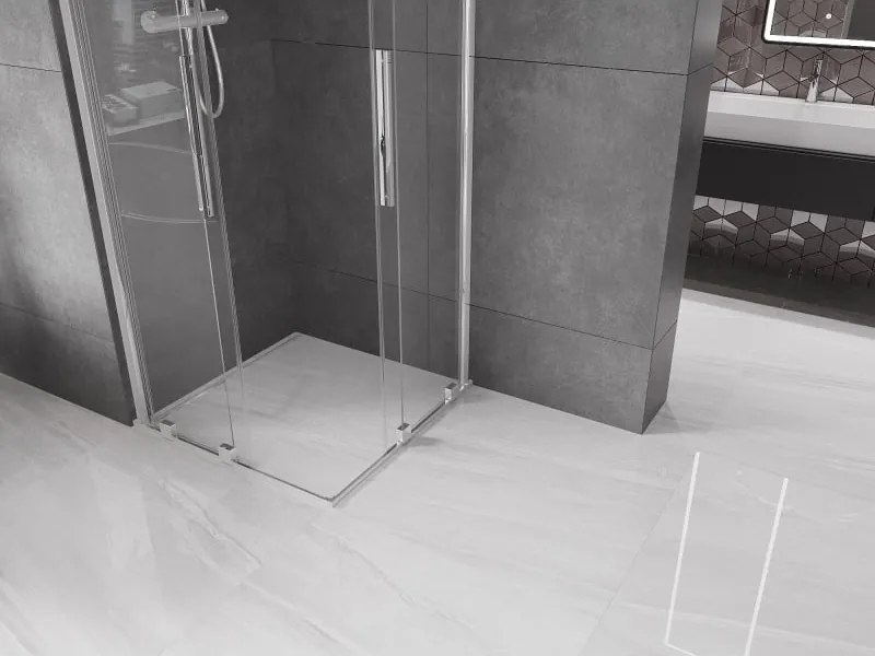Mexen Velar Duo kabina prysznicowa rozsuwana 90 x 90 cm, transparent, chrom - 871-090-090-02-01