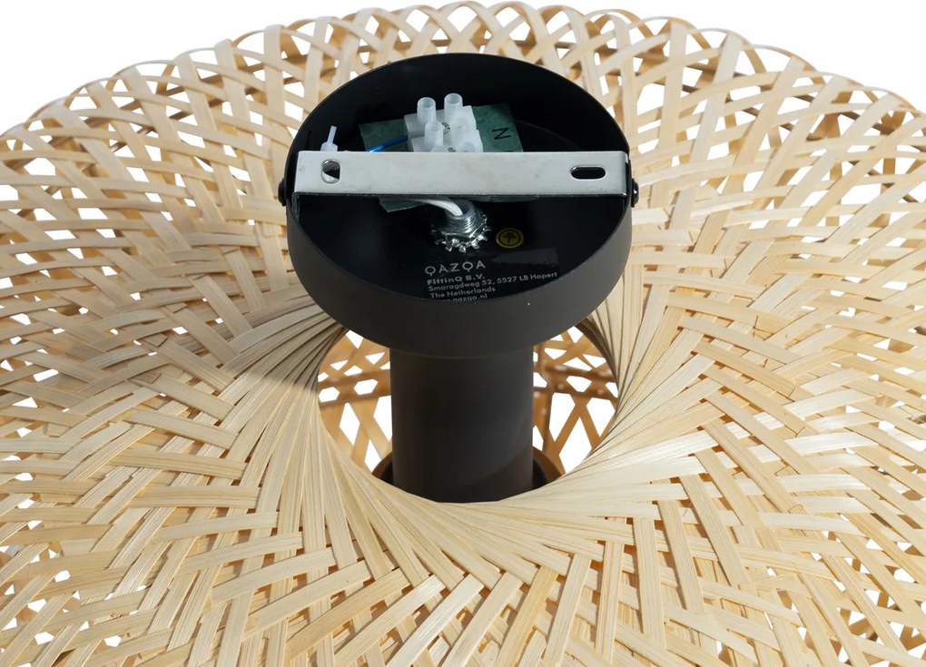 Orientalna bambusowa lampa sufitowa - Ostrava Double