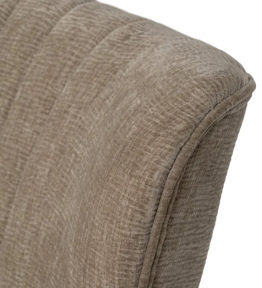 Beżowa sofa z tkaniny szenilowej 134 cm Glam – Ixia