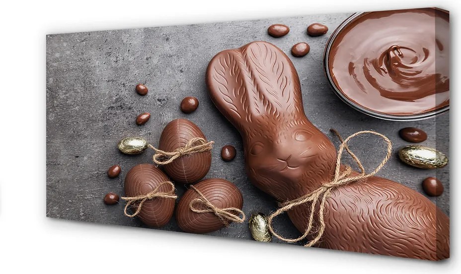 Zdjęcie na płótnie Czekolada, Słodycze i Zając Wielkanocny