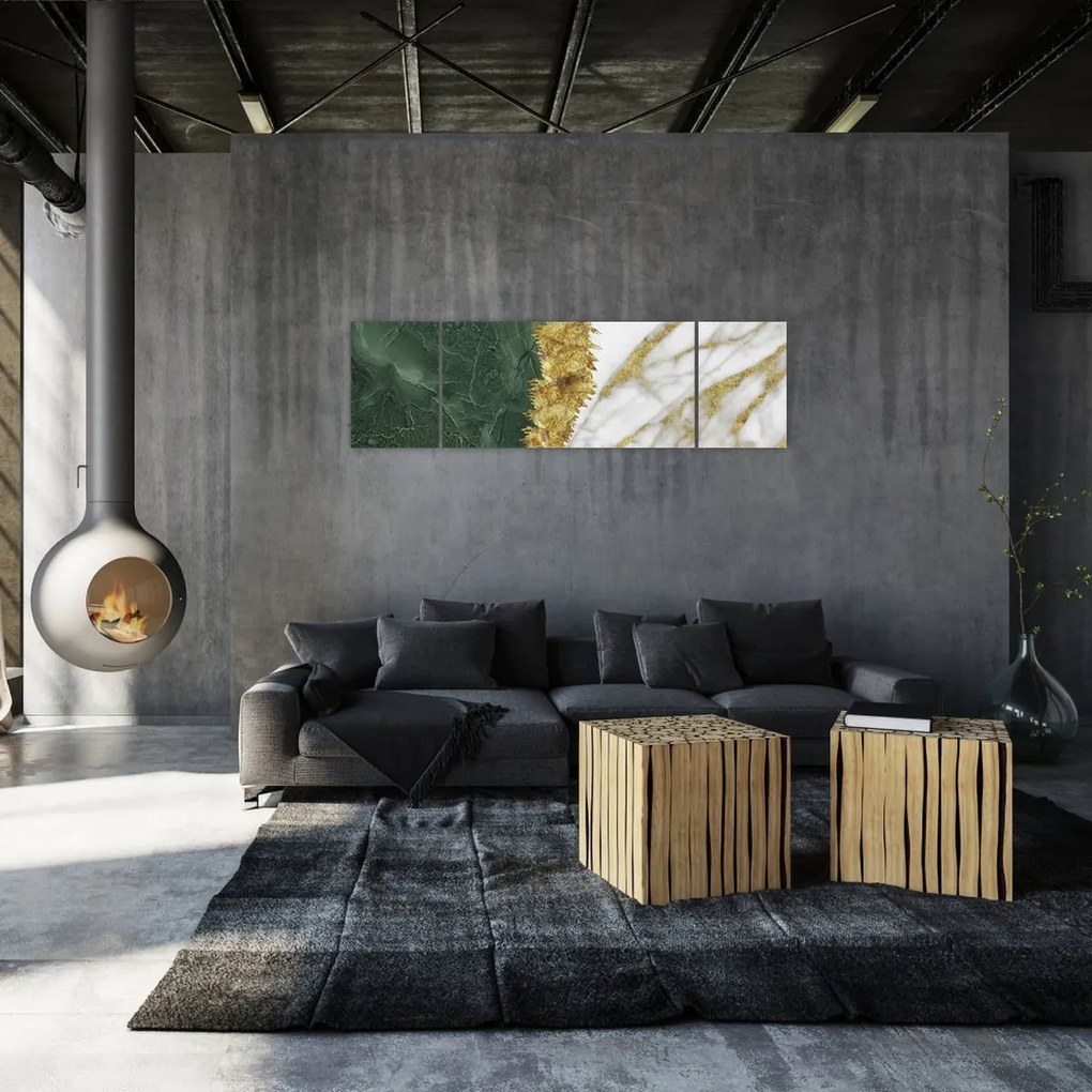 Obraz - Zielony marmur N⁰1 (170x50 cm)