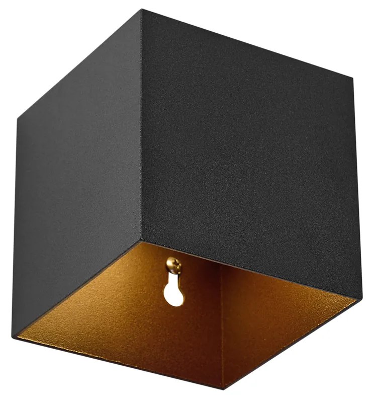Zewnetrzna Zewnętrzna lampa ścienna czarna z LED IP65 Solarna - Charlene Nowoczesny Oswietlenie zewnetrzne