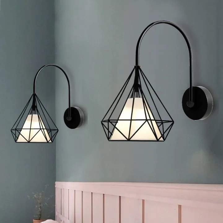 LAMPA ŚCIENNA KINKIET W STYLU LOFT E27 BELLO METAL