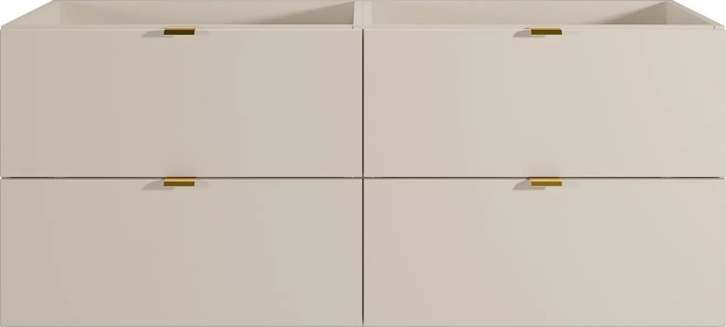 Wisząca szafka łazienkowa - Kolor beżowy - 120 cm - LAVENA