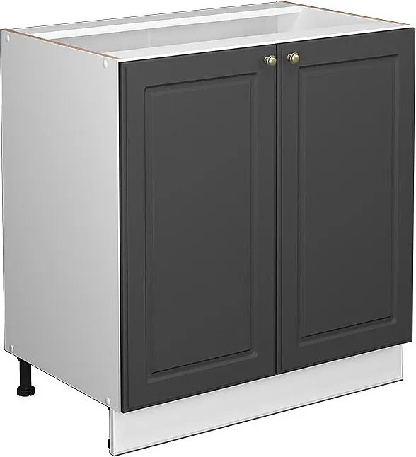 Szafka pod zlew antracytowo-złoty 80x51.6x82 fame-line