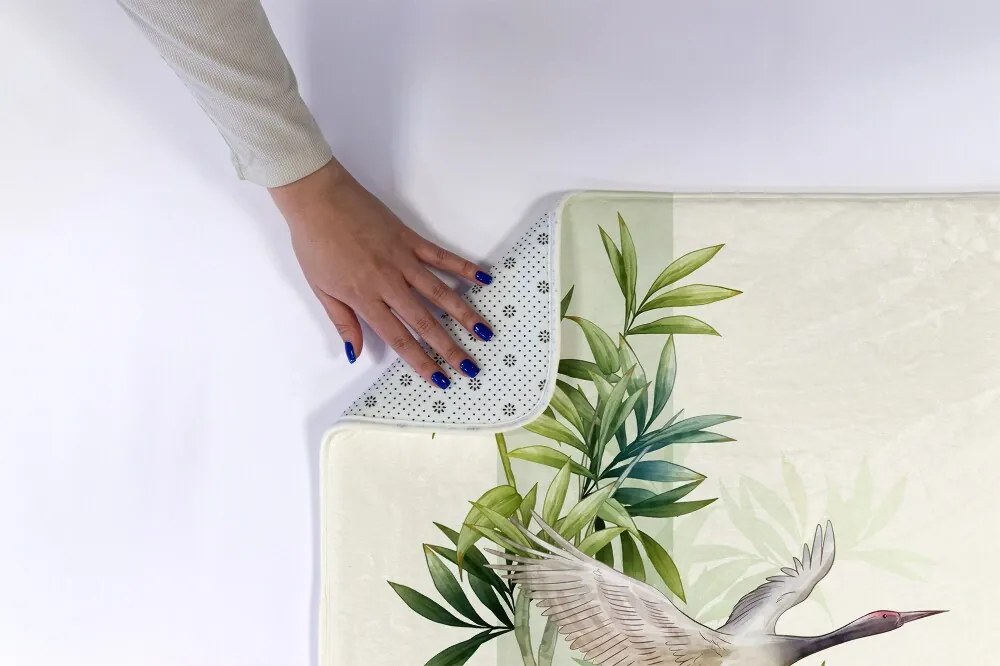 Dywanik łazienkowy antypoślizgowy Dywanik łazienkowy antypoślizgowy Żuraw Ptak