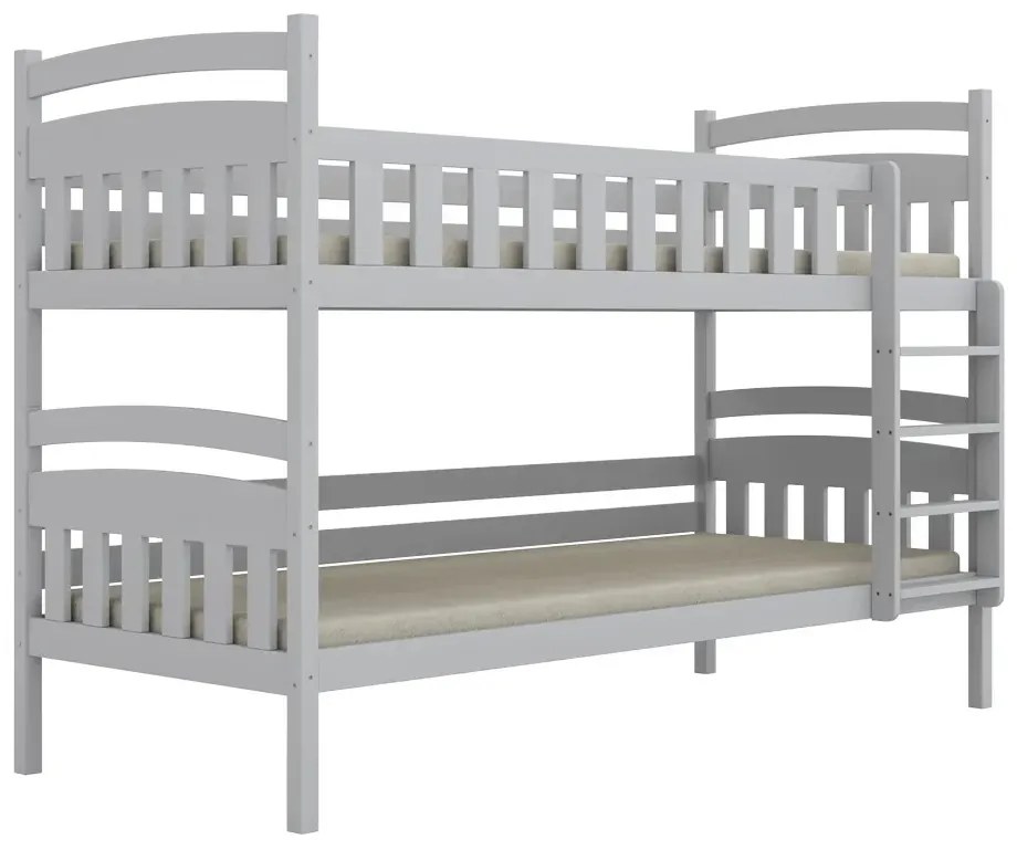 Łóżko piętrowe JULITA 160x80 białe drewniane KOCOT KIDS