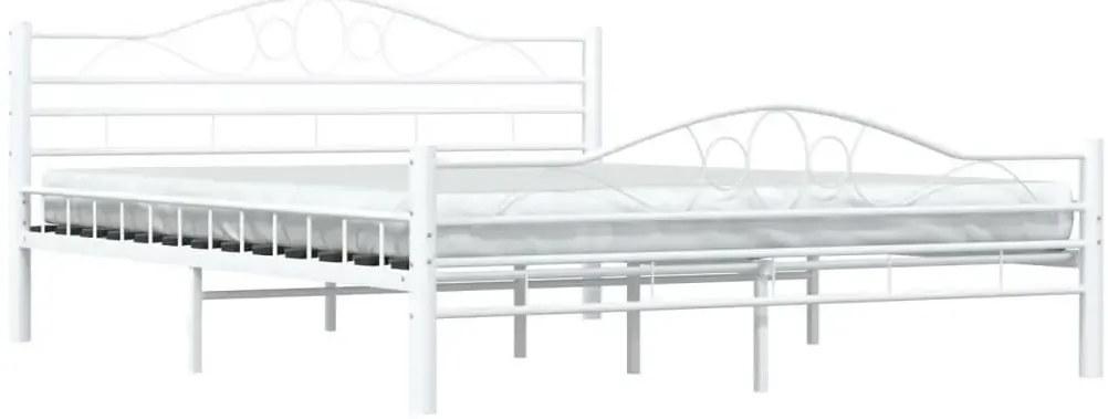 Metalowe Białe Łóżko W Stylu Loft 160X200 Cm P3-S02