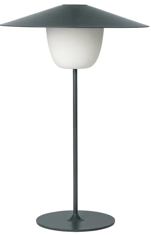 Ciemnoszara średnia lampa led Blomus Ani Lamp