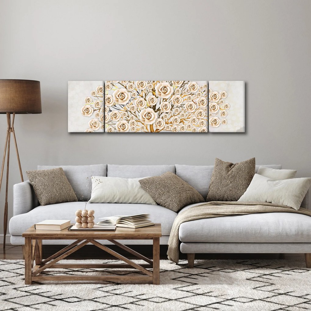 Obraz drzewa kwiatowego (170x50 cm)