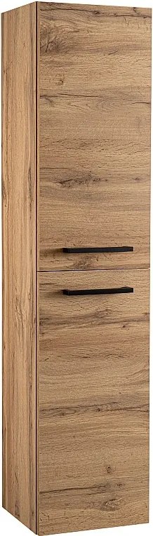 Szafka Łazienkowa Słupek Wysoki 2 Drzwi Dąb Wotan Aster