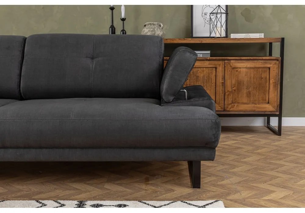 Antracytowa sofa 239 cm Mustang – Balcab Home