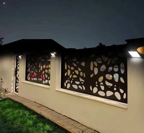 Biały kinkiet solarny - 3.2W K6-S22