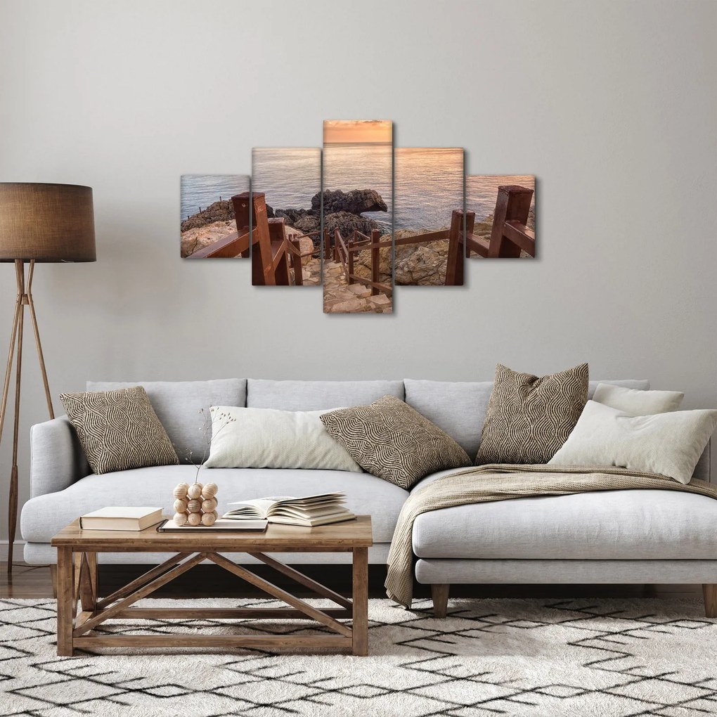 Obraz - Zejście ku morzu (125x70 cm)