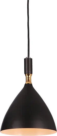 Lampa Sufitowa Wisząca czarna/złota OTTO BLACK/GOLD 1xE27