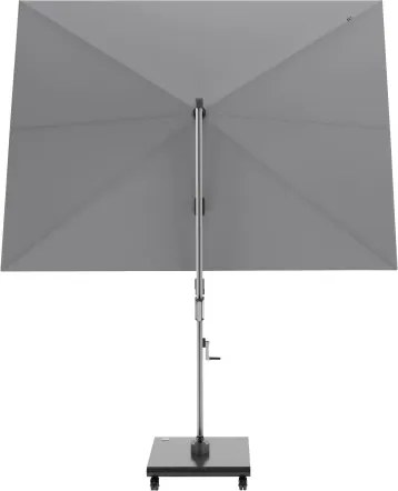 HYPERION 330 x 240 PRESTIGE - luksusowy huśtawkowy parasol ogrodowy z bocznym drążkiem : Kolor parasola - Jasnoszary