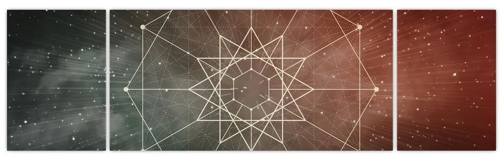 Obraz - Kosmiczny Dodekagram (170x50 cm)