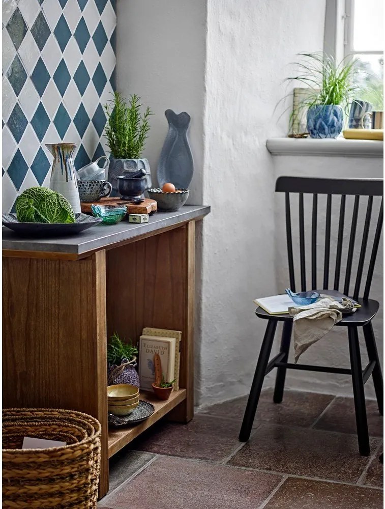 Konsola z metalowym blatem w naturalnym kolorze 40x110 cm Riva – Bloomingville