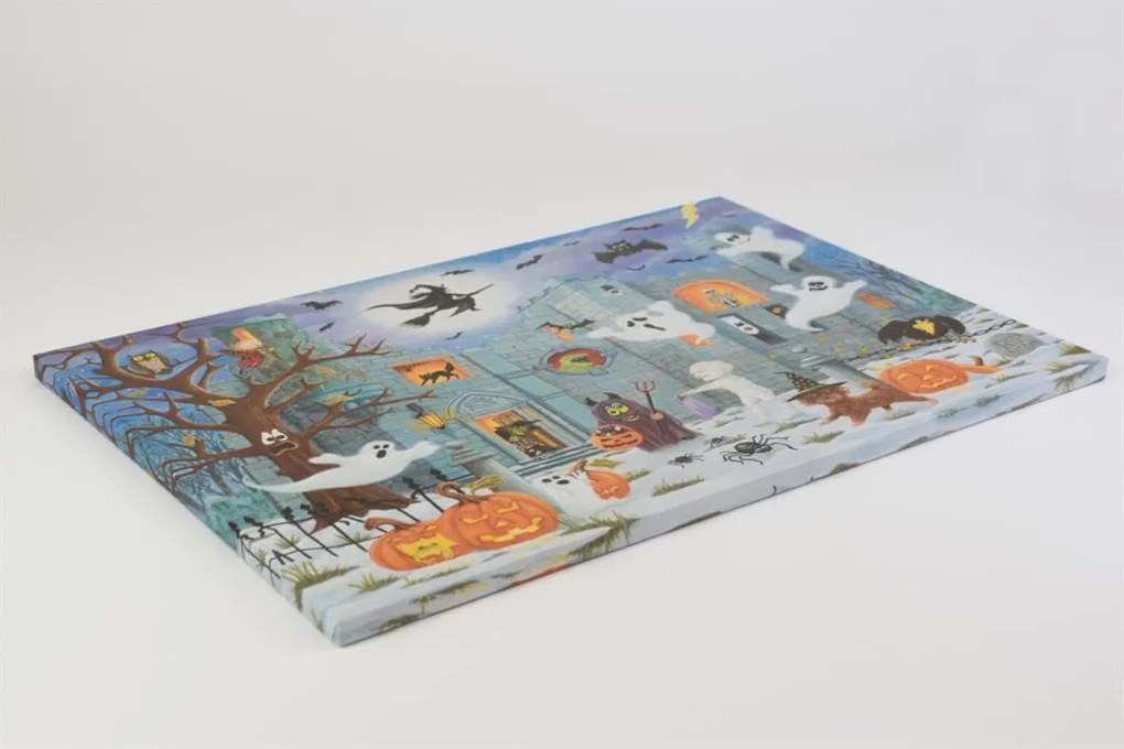 Obraz na ścianę "Przeklęty zamek", 9 LED, 60 x 40 cm