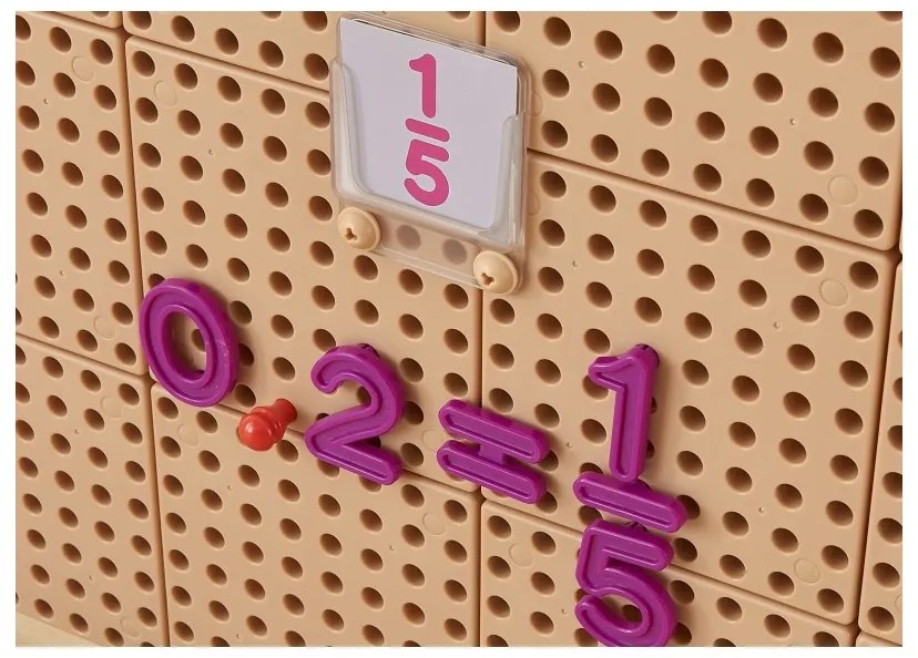 Masterkidz zestaw cyferek i znaków do nauki liczenia i matematyki do paneli ściennych stem 82 el.