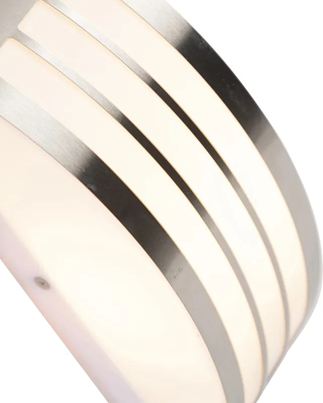 Nowoczesna lampa ścienna ze stali nierdzewnej IP44 - Sapphire Deluxe