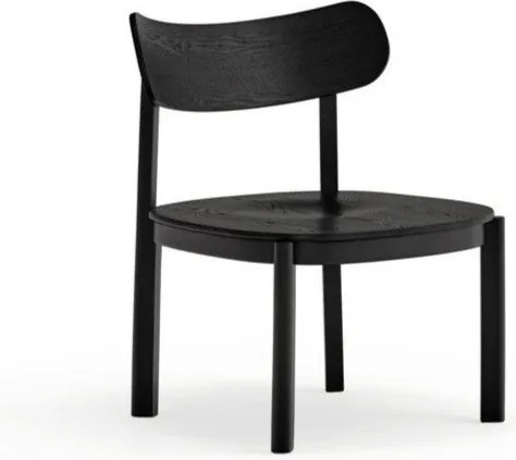 Czarny fotel w dekorze jesionu Nara – Teulat