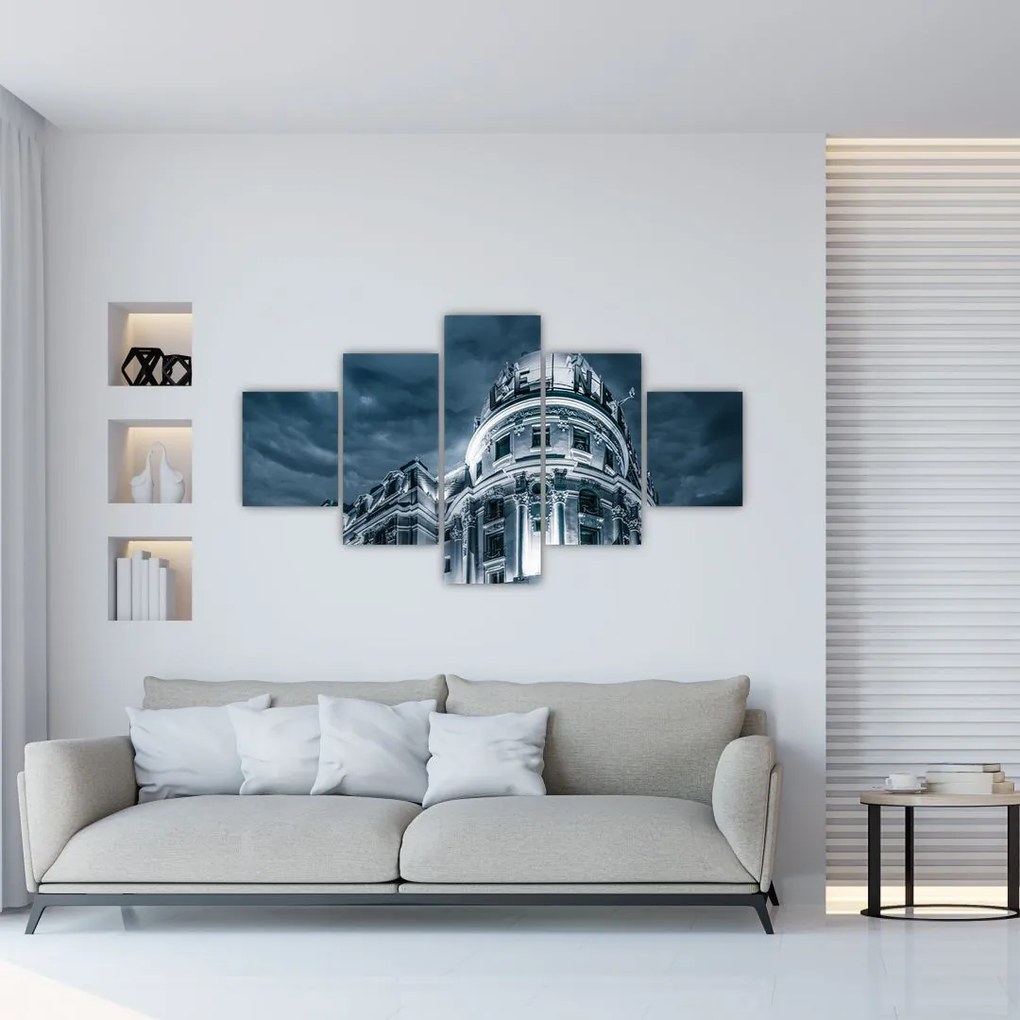 Obraz architektury w ciemności (125x70 cm)