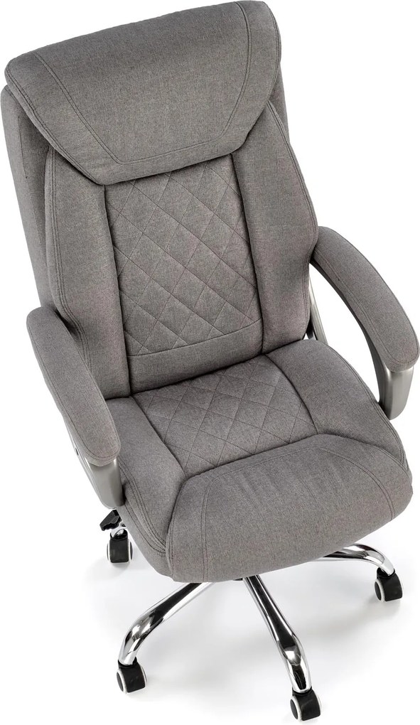 Szary fotel gabinetowy Helder 2 Halmar