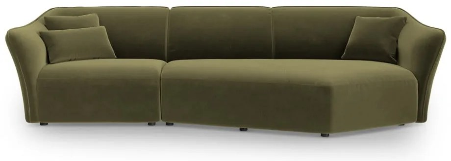 Zielony aksamitny narożnik Tokyo – Cosmopolitan Design