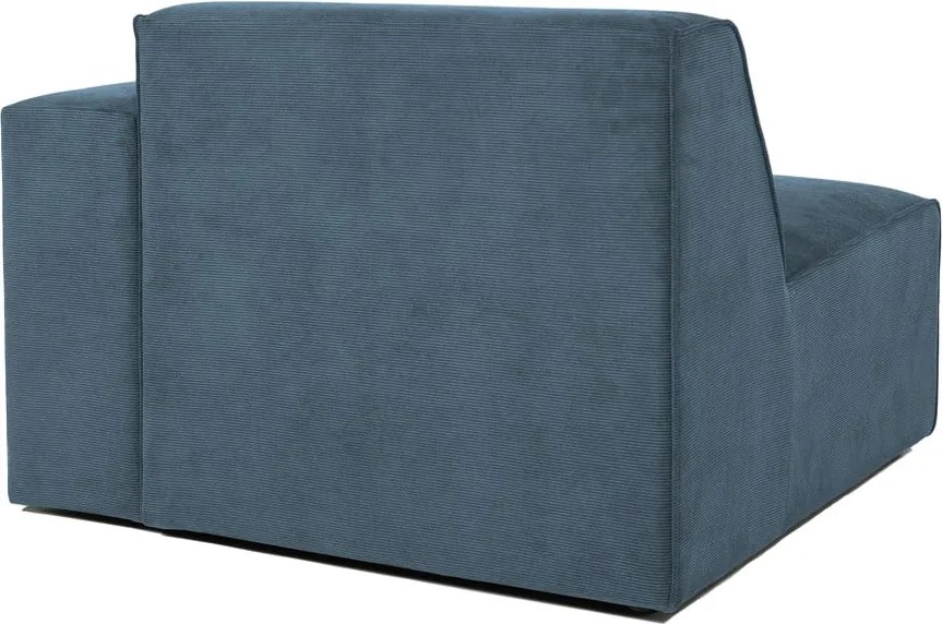 Niebieski sztruksowy moduł sofy (prawostronny) Sting – Scandic