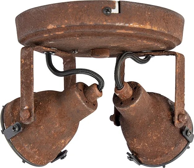 Przemysłowy reflektor rdzawy 2 źródła światła - Sorra