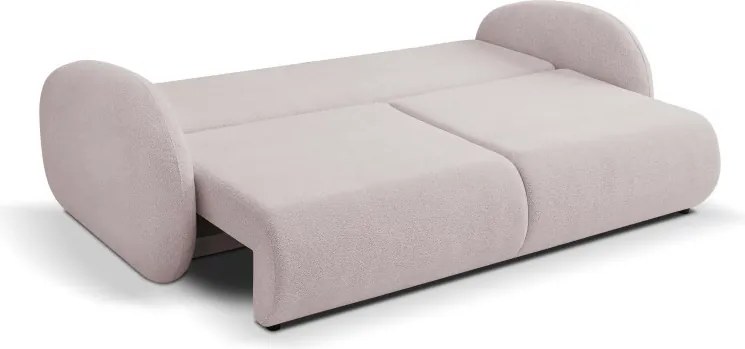 Sofa LOOP z funkcja spania i pojemnikiem PUDROWY RÓŻ RAVEN 91