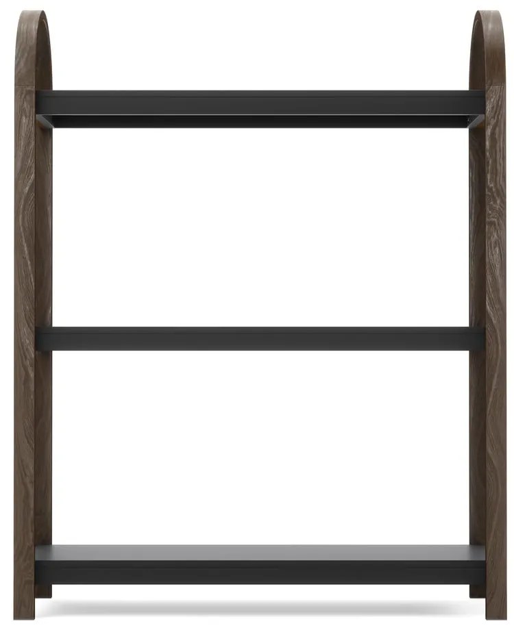 Czarny regał w dekorze orzecha 72x90 cm Bellwood – Umbra