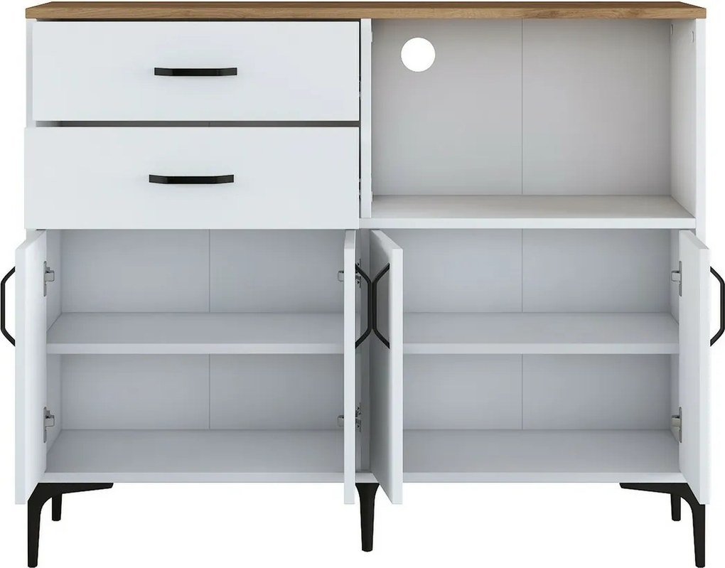 Szafa Jeby Walnut and White