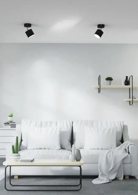 Czarny kinkiet loft K344 N7-M18