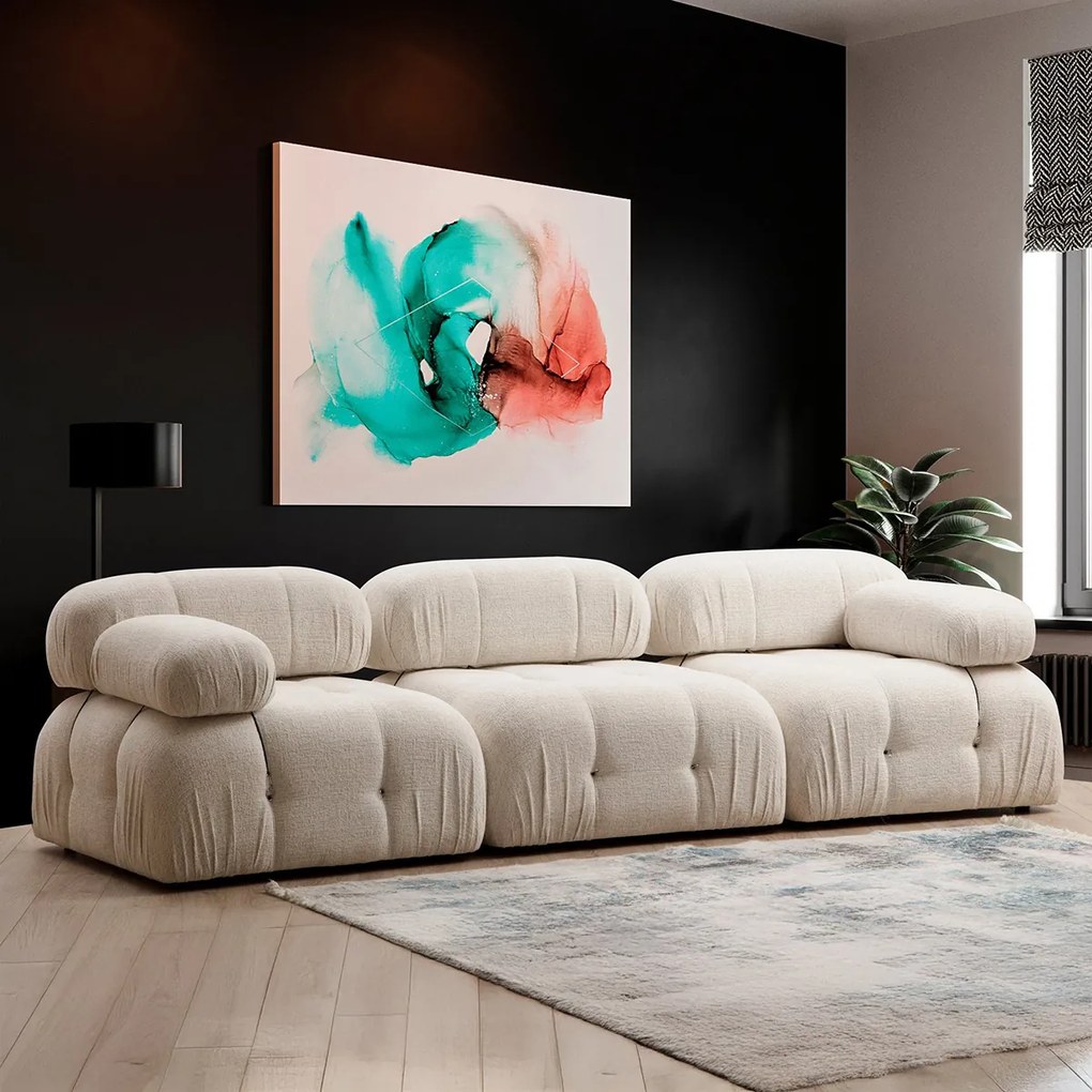 Taburette Bubble Pouffe Cream Bouclette