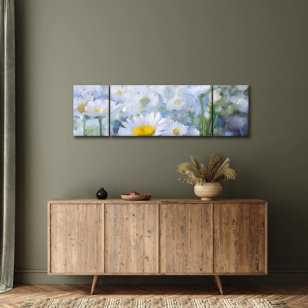 Obraz - W stokrotkach (170x50 cm)