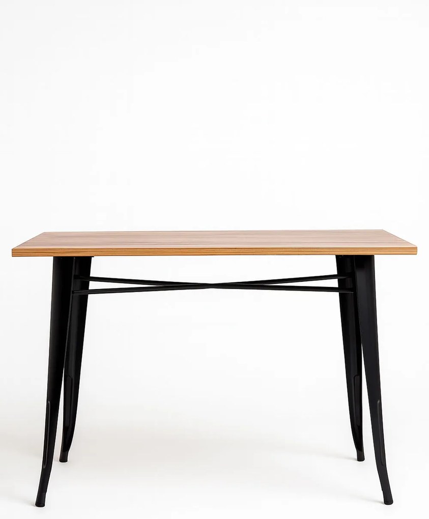 Prostoktny stó z naturalnego drewna Torix 120 x 60 cm