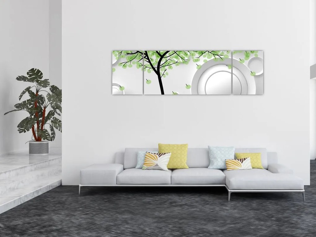 Obraz abstrakcji artystycznej (170x50 cm)