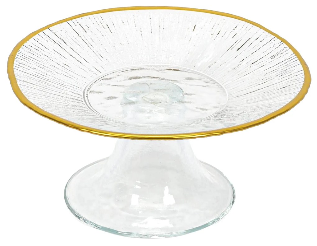 Patera na ciasto ze złotą obwódką DATURA, 15 cm