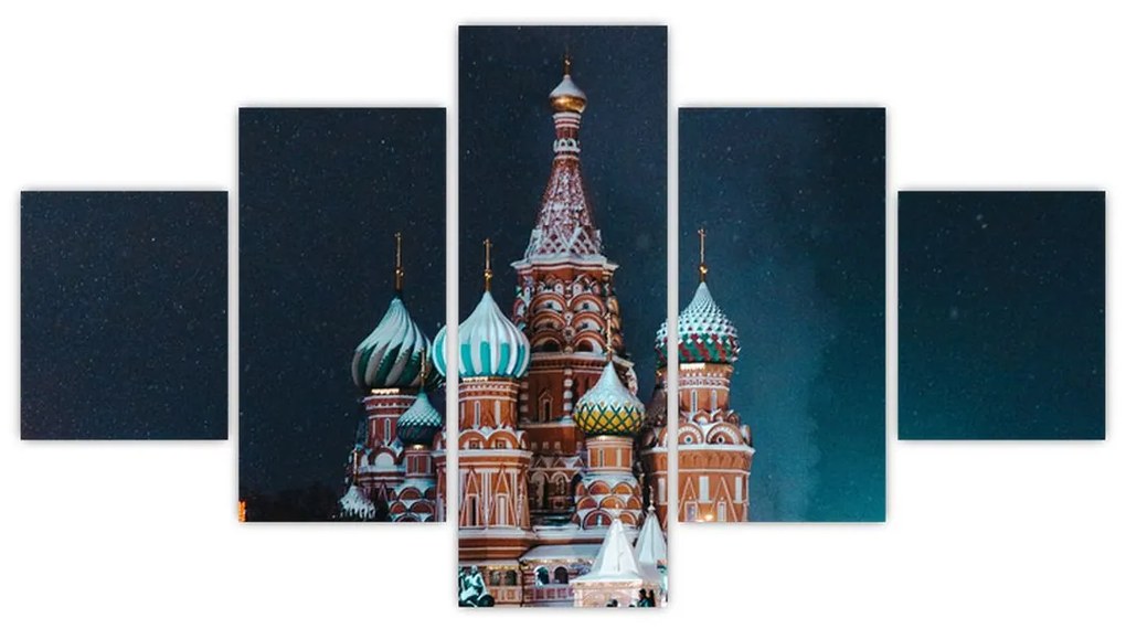 Obraz budowy w Rosji (125x70 cm)