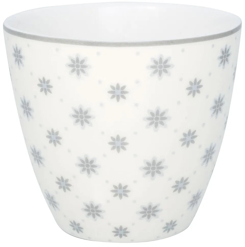 Szara porcelanowa filiżanka Green Gate Laurie, 300 ml