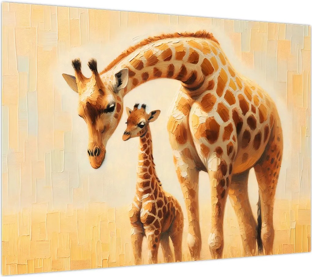 Obraz - Żyrafy (70x50 cm)