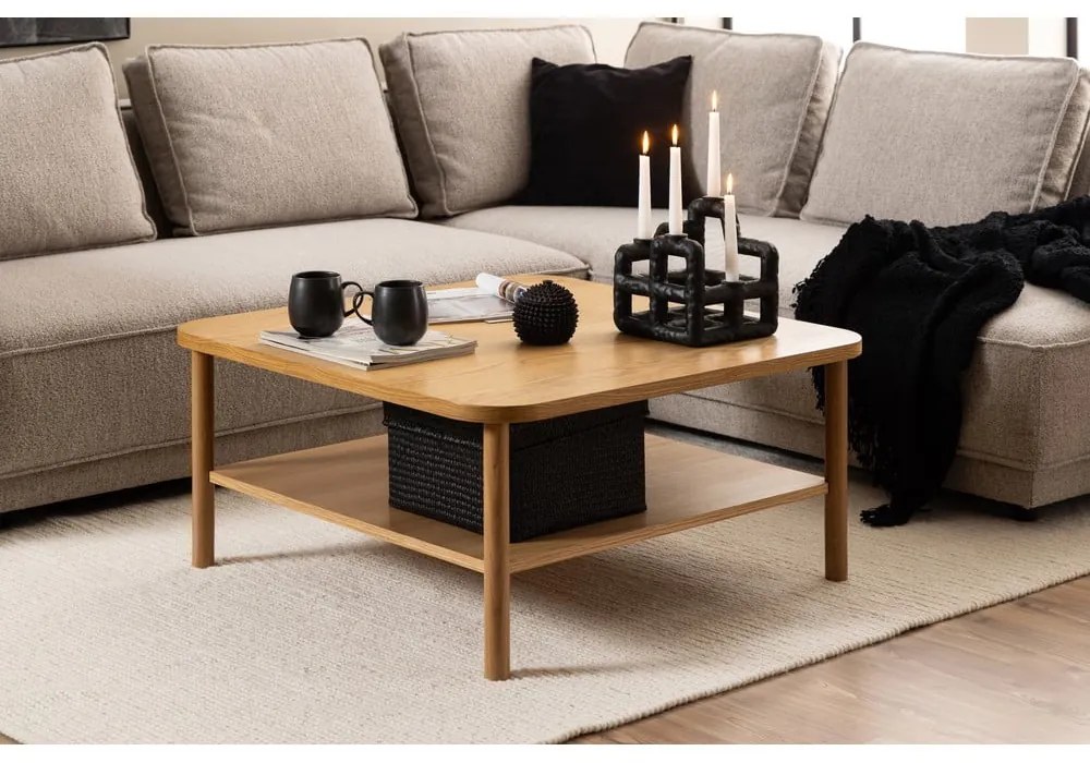 Stolik w dekorze dębu 90x90 cm Banbury – Actona